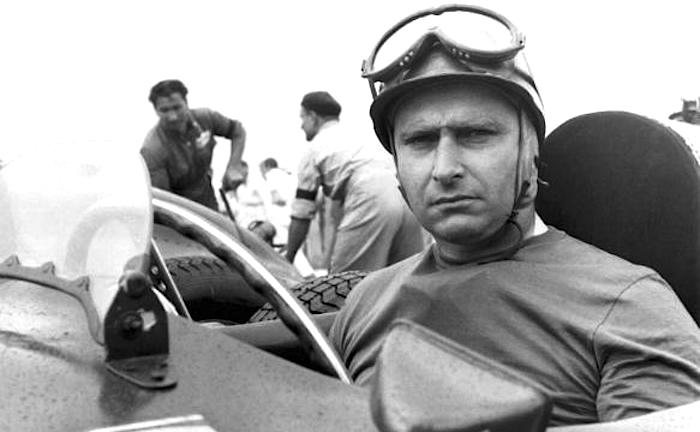Juan Manuel Fangio In A Ferrari Around 1951